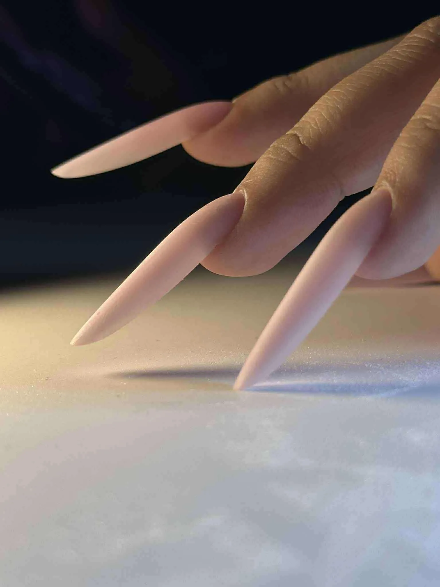 Glossy nude studio finish